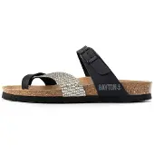Bayton Pantolette 'Diane' antracit / silver