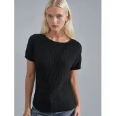 Hiccups for Kids Texturerad Crew Neck Blus