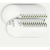 Fyrklövern Clematis tallriksset 24 delar, 12 pers Servis Tallrikar set