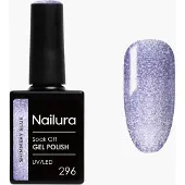 Nailura - Gel Polish 296 - Shimmery Blue - 10 ml