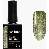 Nailura - Gel Polish 316 - Sparkling Yellow Green - 10 ml