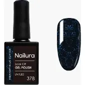 Ginza.se Nailura - Gel Polish 378 - Midnight Blue Glitter - 10 ml
