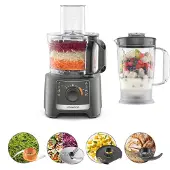Kenwood FDP31.020GY multifunktionsrobot - 2 hastigheter + Pulse - 800W - 2,1L skål + tillbehör