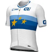 ALÉ Pr-s 1000 Uec Champion D´europe Korta ärmar Cykeltröja