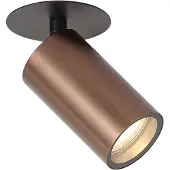 QAZQA Modern infälld spotlight mörkbrons GU10 50mm IP44 - Chels