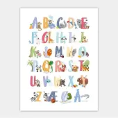 PRIK & STREG Alfabetplakat dansk 50x70 cm