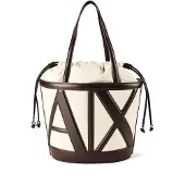 Armani Exchange för kvinnor. XW002607AF22635M6262 Minimalist Canvas väska beige (OSFA), Casual, Polyester