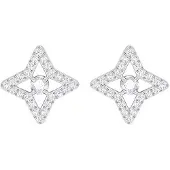 Swarovski Sparkling Dance Utsökt Stjärndesign Kristallörhängen Damörhängen 5364218 Silver
