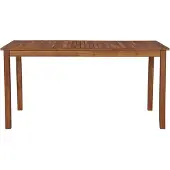 vidaXL Trädgårdsbord, 150x90x74 cm, Massivt akaciaträ