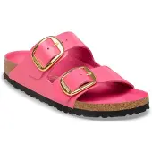 Birkenstock Arizona Big Buckle Natural Leather Patent Sandaler