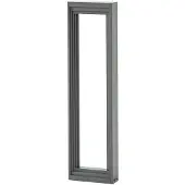 LUCANDE LED pollare Ashkan , Aluminium / grå / zink, Metall, Modern, LED-utomhuslampa