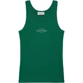 Calvin Klein Jeans Slim Ribbed Cotton Tank Top