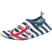 Playshoes Strand-/badsko blå / röd / vit