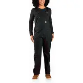 Carhartt Women's Relaxed Fit Denim Bib Overal Black