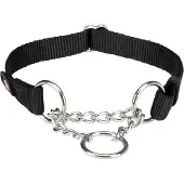 Trixie Premium Pull Stop halsband, svart - Stl. L–XL: 45–70 cm halsomfång, B 25 mm