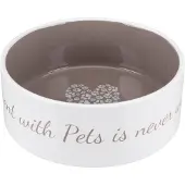 Trixie Pet's Home Ceramic Bowl 1.4 l/ø20 cm Cream/Taupe