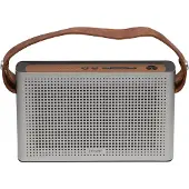 Denver BTS-200 - Högtalare - för bärbar användning - trådlös - Bluetooth - 10 Watt - silver