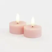 Sirius Home Sille värmeljus 2-pack set, Ø4,5xH2,2 cm, ljusrosa