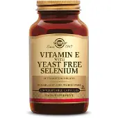 Solgar , Vitamin Torkat E med Jästfri Selen, 100 Vegetariska Kapslar