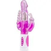 EasyToys Raving Rabbit - 3-armad vibrator (rosa)