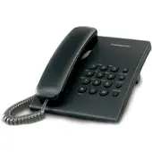 Panasonic KX-TS500, Analog telefon, Trådbunden telefonlur, Svart