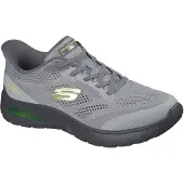 SKECHERS Skech-Air Summits Textil Herrskor i Kolgrå/Lime