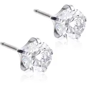 Blomdahl ST Tiffany Precious 6 mm CZ White