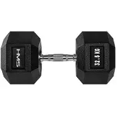 HMS hantel Hex Pro gummerad 1 x 32,5 kg