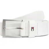 Tommy Hilfiger Enamel Flag Square Buckle Leather Belt