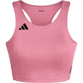 Adidas Women's Adizero Essentials Running Crop Top Lucid pink