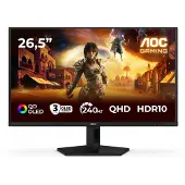 AOC G4 Q27G41ZDF, 67,3 cm (26.5), 2560 x 1440 pixlar, Quad HD, QD-OLED, 0,03 ms, Svart, Röd