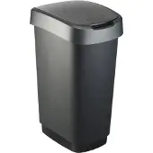 Rotho Twist, 50 l, Rektangulär, Polypropylen (PP), Svart, Manuell, 298 mm