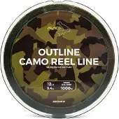 Avid Carp Outline Camo Karpfiskelinje 1000 M