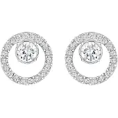 Swarovski Creativity Circle Rodiumpläterade Creativity-örhängen Damörhängen Vita 5201707 Box (Random Color)