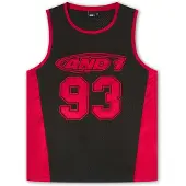 AND1 T-shirt '93 Airtex' eldröd / svart
