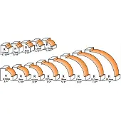 Cmt Avrundningsfräs ; S=8 mm; D=25,4 mm; med kullager