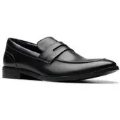 Clarks Brandon Steg Svarta Läder Skor