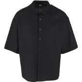 Urban Classics Boxy Cotton Linen Kortärmad Skjorta