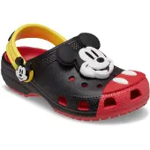 Crocs Öppna skor 'Mickey Mouse' mörkgul / knallröd / svart / vit