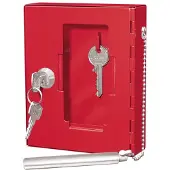 Wedo - Emergency key cabinet - stål - röd