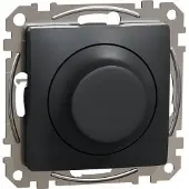 Schneider Electric SCHNEIDERE LED dimmer Schneider Sedna Design SDD114502 vridbar RC/RL svart antracit Design & Elements