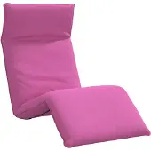 vidaXL Hopfällbar solstol rosa 175x54x8,5 cm oxfordtyg