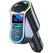 JOYROOM snabbladdare för bil 4-i-1 USB-A QC3.0 / 2xUSB-C PD 150W svart (JR-CL21)