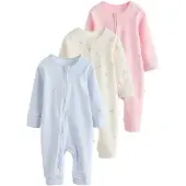 Next Pyjamas beige / ljusblå / ljusrosa / vit