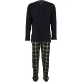 Ceceba Pyjamas lång mörkblå / oliv / vit
