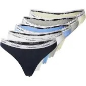 Calvin Klein Underwear String marinblå / ljusblå / pastellgul / grå / vit