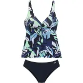 Sunseeker Tankini marinblå / ljusblå / mörkblå / ljusgrön