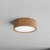 TEMAR LIGHTING Taklampa Cleo DR275 , dimbar, Ljust trä, Badrum, Trä, Taklampa