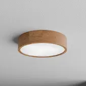 TEMAR LIGHTING Taklampa Cleo DR375 , dimbar, Ljust trä, Badrum, Trä, Taklampa