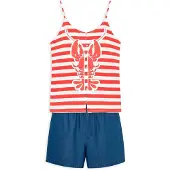 Gisela Lobster Print In&out Ärmlös Pyjamas